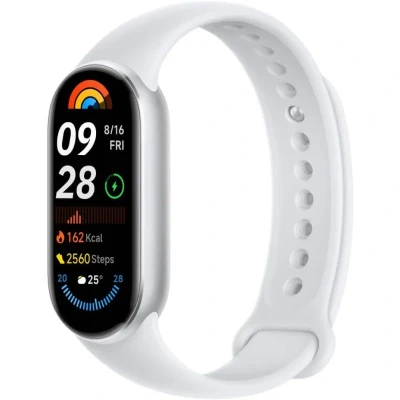 Imagem de Pulseira de atividade Xiaomi Smart Band 9 AMOLED prateada