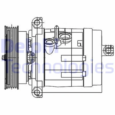 Imagem de Compressor, ar condicionado DELPHI TSP0155984