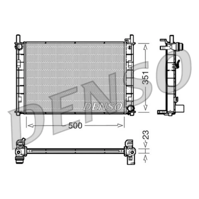 Imagem de Radiador, arrefecimento do motor DENSO DRM10045