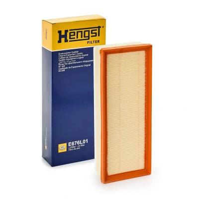Imagem de HENGST FILTER E676L01 Filtro de ar 65 128 322 Cartucho filtrante AUDI: A4 B8 Sedan, Avant, A5 Coupe