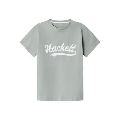 Imagem de Hackett London para menino. HK5000020 T-shirt com logótipo verde (15Años= 170cm), Casual, Algodão, Manga curta, moda infantil