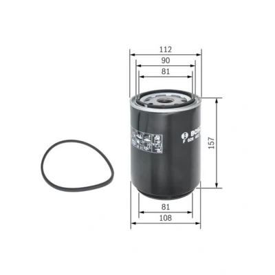 Imagem de BOSCH F 026 402 025 Filtro de Combustível aparafusado, entrada