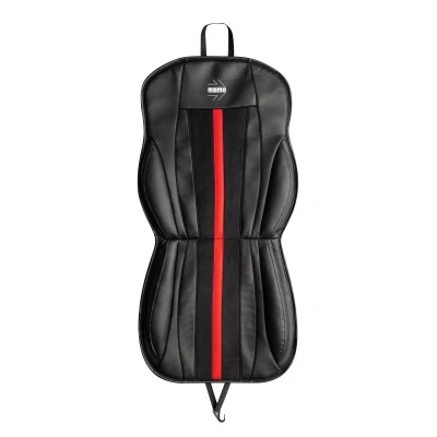 Imagem de Capa de assento momo stripe em preto e vermelho