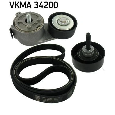 Imagem de SKF VKMA 34200 Jogo de correias trapezoidais estriadas FORD: MONDEO 4 Turnier, S Max Mk1