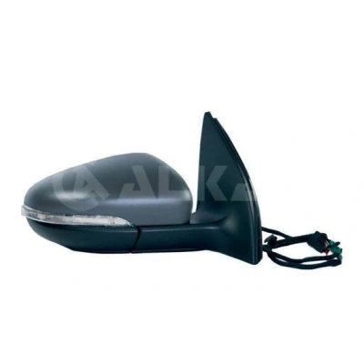 Imagem de Espelho retrovisor Alkar 6140124 à direita com subcapa elétrico aquecível, convexo para veículo volante esquerda VOLKSWAGEN: GOLF 6, 6