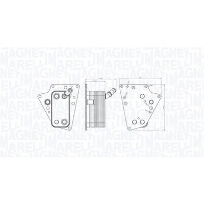 Imagem de MAGNETI MARELLI 350300001500 Radiador de Óleo OPEL: Astra H Hatchback, Caravan, Van, VAUXHALL: Zafira Mk2