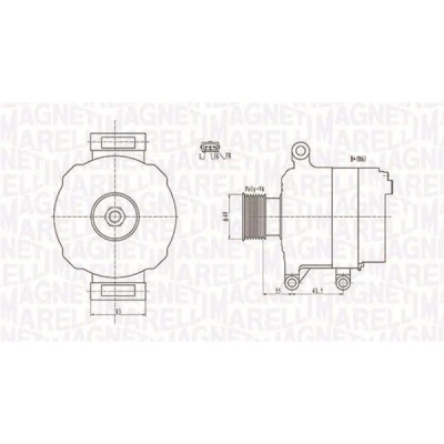 Imagem de MAGNETI MARELLI 063731869010 Alternador 12V 105A MINI: Hatchback