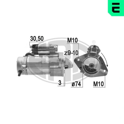 Imagem de ERA 220094A Motor de arranque 12 2 TOYOTA: Corolla Verso, IX Station Wagon, Avensis II Wagon