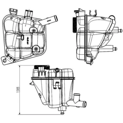 Imagem de Depósito de expansão, líquido refrigeração MAHLE ORIGINAL CRT 231 000S
