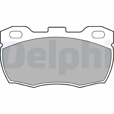 Imagem de DELPHI LP506 Jogo de pastilhas para travão disco não preparado indicador aviso desgaste com chapa anti ruído sem acessórios