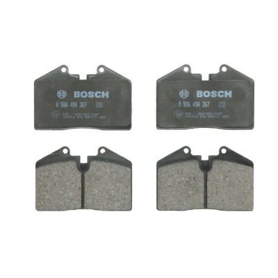 Imagem de BOSCH 0 986 494 267 Jogo de pastilhas para travão disco Baixo teor metálico com chapa anti ruído, instruções montagem PORSCHE: 911 Coupe