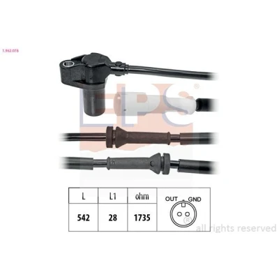 Imagem de EPS 1.962.078 Sensor de ABS 542 RENAULT: CLIO 2, 2 Kasten, 3