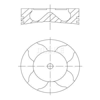 Imagem de Pistão MAHLE 213 PI 00102 000