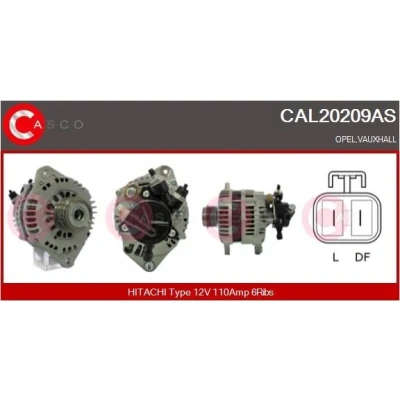 Imagem de CASCO CAL10572AS Alternador 12V 180A PEUGEOT: Boxer Van, CITROËN: Jumper II Van