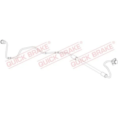 Imagem de QUICK BRAKE 96.014 Mangueira de Travão 920 M10x1 PEUGEOT: 307 SW, 308 I Hatchback, Carrinha, CITROËN: C4 Hatchback