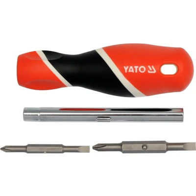 Imagem de YATO YT 25971 Chave de fendas com bits 5.0, 6.0, PH1, PH2 Fenda, Fenda em cruz (PH)