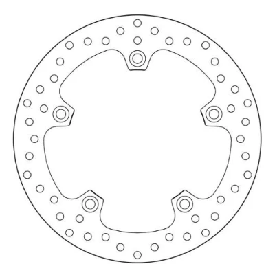 Imagem de BREMBO Disco de travão à frente e atrás 270mm 5mm 5 perfurado 68B407G0 Discos