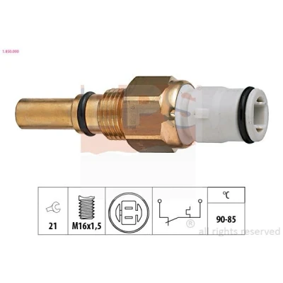 Imagem de EPS 1.850.090 Interruptor de temperatura, ventilador do radiador M16x1,5 Made in Italy OE Equivalent TOYOTA: Celica V Coupe