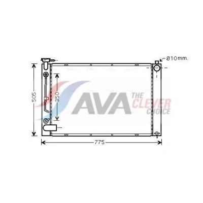 Imagem de AVA COOLING SYSTEMS Radiador, arrefecimento do motor TO2343