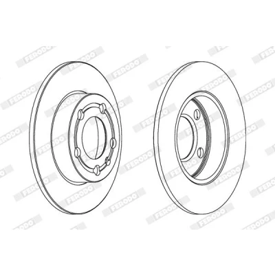 Imagem de FERODO PREMIER DDF1233C Disco de travão 232 9 4 100 cheio revestido com parafusos VOLKSWAGEN: Golf 4, Polo III Hatchback, Lupo / 3L