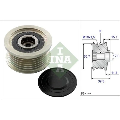 Imagem de INA 535 0249 10 Polia Roda Livre do Alternador Ferramenta especial necessária para a montagem