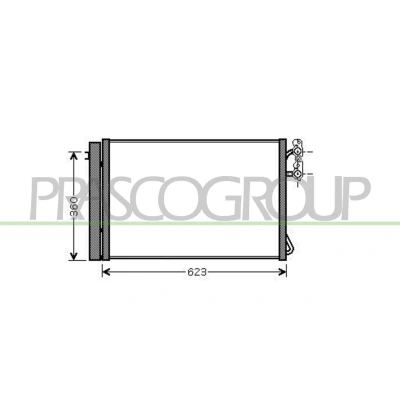 Imagem de PRASCO BM024C001 Condensador com secador 15 13 Alumínio 606 BMW: 1 Hatchback, 3 Coupe, Sedan