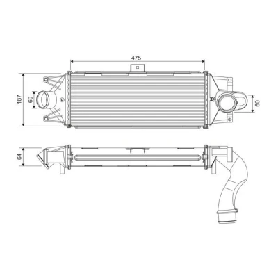 Imagem de VALEO 818390 Intercooler Alumínio sem sensor