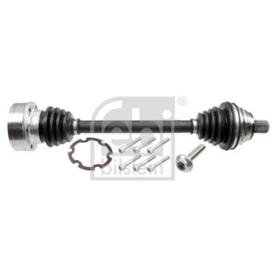 Imagem de FEBI BILSTEIN 182590 Veio de transmissão Eixo dianteiro, lado esquerdo com graxa porca AUDI: A3 Sportback, Sedan