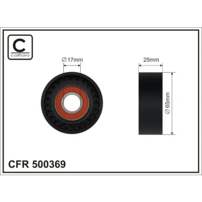 Imagem de CAFFARO 500369 Polia Tensora FIAT: Fiorino III Van / Carrinha, Doblo II Carrinha