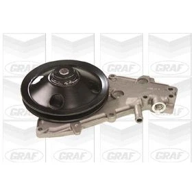 Imagem de GRAF PA529 Bomba de água com junta sem tampa mecânico Chapa aço 144 para accionamento da correia trapezoidal estriada RENAULT: CLIO 1, TWINGO 1