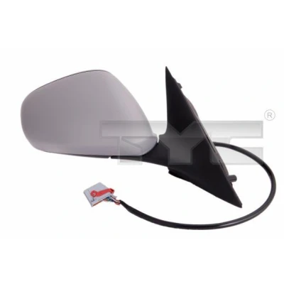 Imagem de Espelho retrovisor Tyc 301 0032 esquerda com subcapa para regulação eléctrica dos espelhos, não esférico, aquecível, dobrável electricamente, tom azul