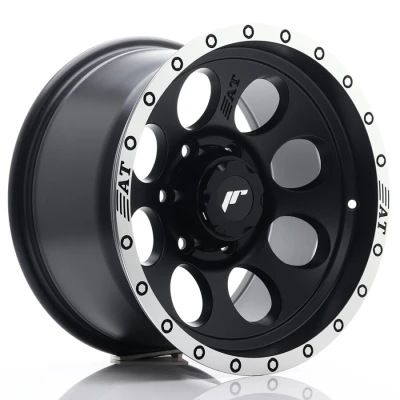 Imagem de Jante de alumínio japan racing jrx4 8.5x17 6x114.3 et20 aresta polida preta mate