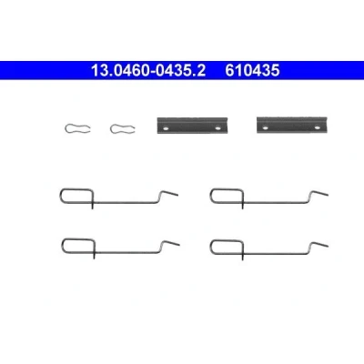 Imagem de ATE 13.0460 0435.2 Kit de acessórios, pastilhas travão CITROËN: Xsara Hatchback, Saxo Coupe, PEUGEOT: 106 II 306 Cabrio