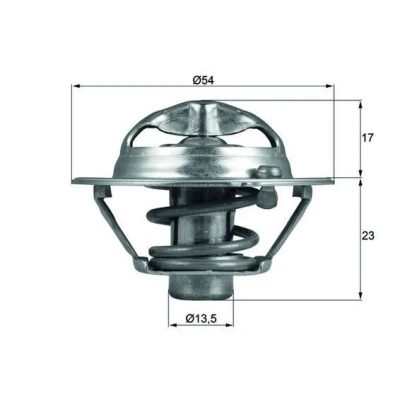 Imagem de MAHLE ORIGINAL TX 118 82D Termóstato, líquido de refrigeração 82 54 com junta HYUNDAI: ix35, i30 II Carrinha, KIA: Venga