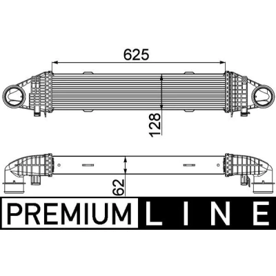 Imagem de MAHLE ORIGINAL CI 358 000P Intercooler MERCEDES BENZ: Classe C T modell