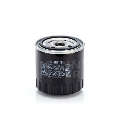 Imagem de MANN FILTER W 8013 Filtro de óleo M 20 X 1.5 com uma válvula retenção aparafusado RENAULT: MEGANE 3 Grandtour, 3, Coupe