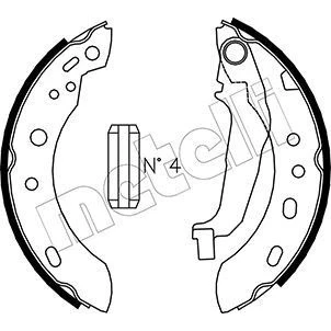 Imagem de METELLI 53 0288 Maxilas de Travão 180,0mm 28mm com acessórios NISSAN: MICRA 2
