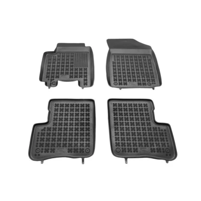 Imagem de REZAW PLAST 201408 Conjunto de tapete chão Borracha à frente e atrás 4 preto medida TOYOTA: Yaris I Hatchback