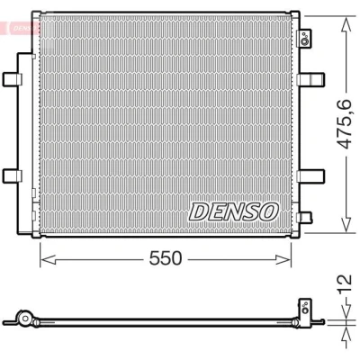 Imagem de DENSO DCN32073 Condensador com secador