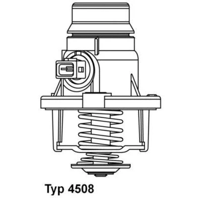 Imagem de WAHLER 4508.101D Termóstato, líquido de refrigeração 101 com junta BMW: 5 Touring, Sedan, X5