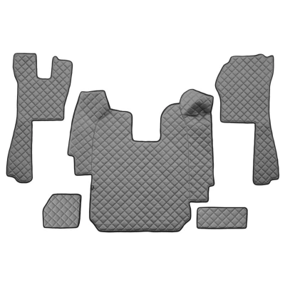 Imagem de F CORE FL03 GRAY Conjunto de tapete chão Couro artificial 5 cinzento