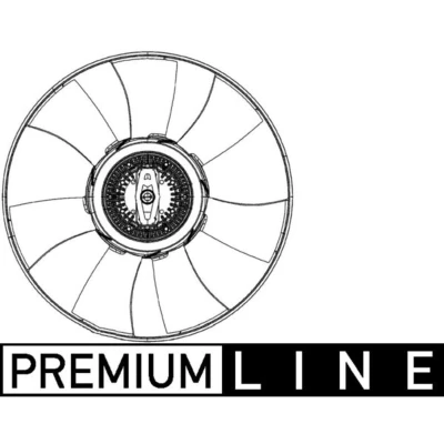 Imagem de MAHLE ORIGINAL CFF 493 000P Ventilador de Radiador para veículos com dispositivo reboque 428 térmico
