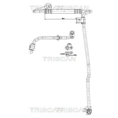 Imagem de TRISCAN 9010 24006 Conduta de alta/baixa pressão, ar condicionado do compressor para o condensador