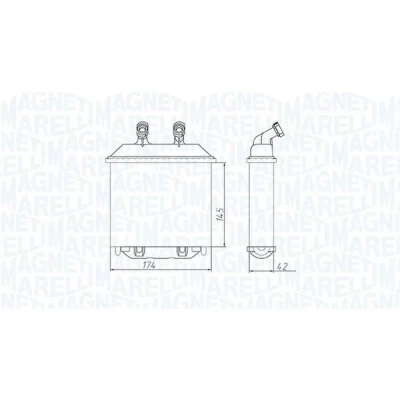 Imagem de MAGNETI MARELLI 350218415000 Radiador Quente OPEL: Corsa B Hatchback, Frontera SUV