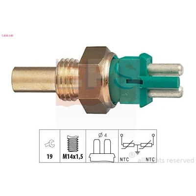 Imagem de EPS 1.830.140 Sensor da Temperatura do Líquido de Refrigeração Made in Italy OE Equivalent MERCEDES BENZ: Classe C Sedan, T modell