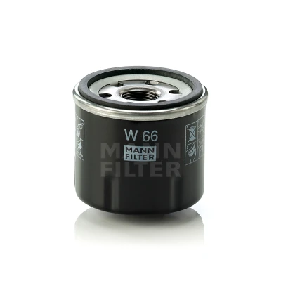 Imagem de MANN FILTER W 66 Filtro de óleo M 20 X 1.5 aparafusado RENAULT: Clio 2, III Grandtour, 4, DACIA: SANDERO LOGAN MCV 2