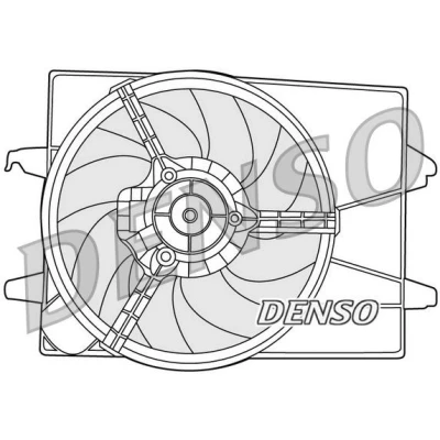 Imagem de DENSO DER10003 Ventilador de Radiador 360 250 FORD: FIESTA 5