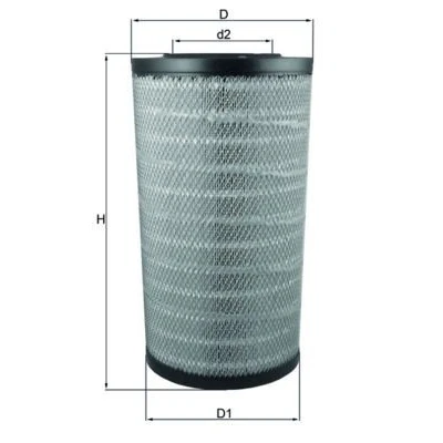 Imagem de MAHLE ORIGINAL LX 3753 Filtro de ar 512,1 281,6, 262 Cartucho filtrante