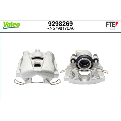 Imagem de FTE 9298269 Pinça de travão cinzento Ferro fundido Eixo dianteiro, lado direito sem suporte AUDI: A4 B8 Avant
