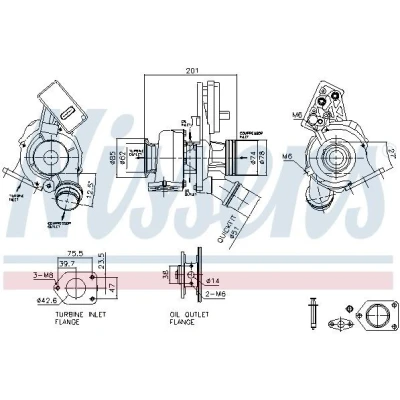 Imagem de NISSENS 93519 Turbocompressor accionado pelos gases de escape elétrico MINI: Hatchback